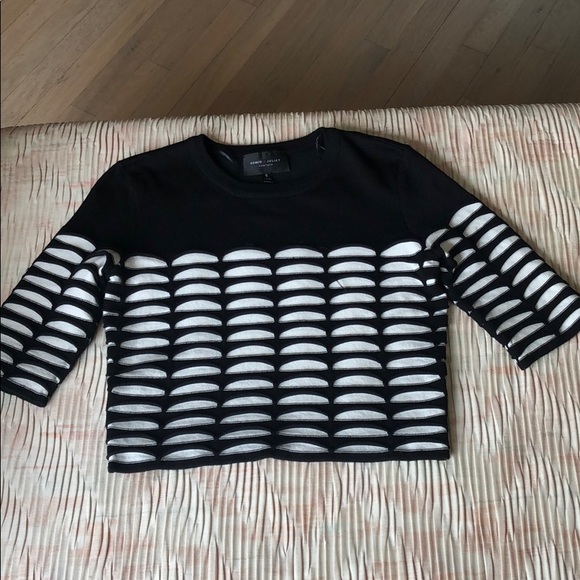 2Pc Black and White Skirt Set - Picture 2 of 4